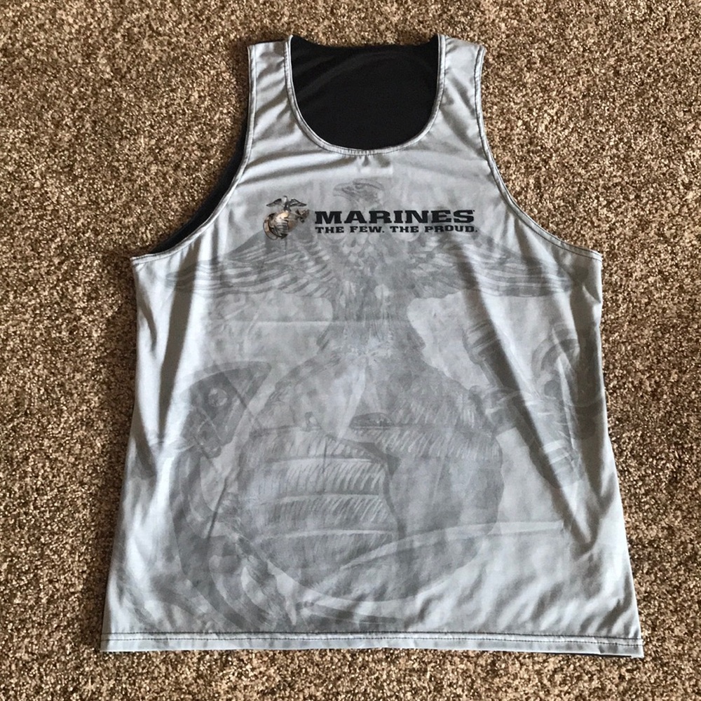 Men’s Large Marine Corp Tank Top. Sublimated.